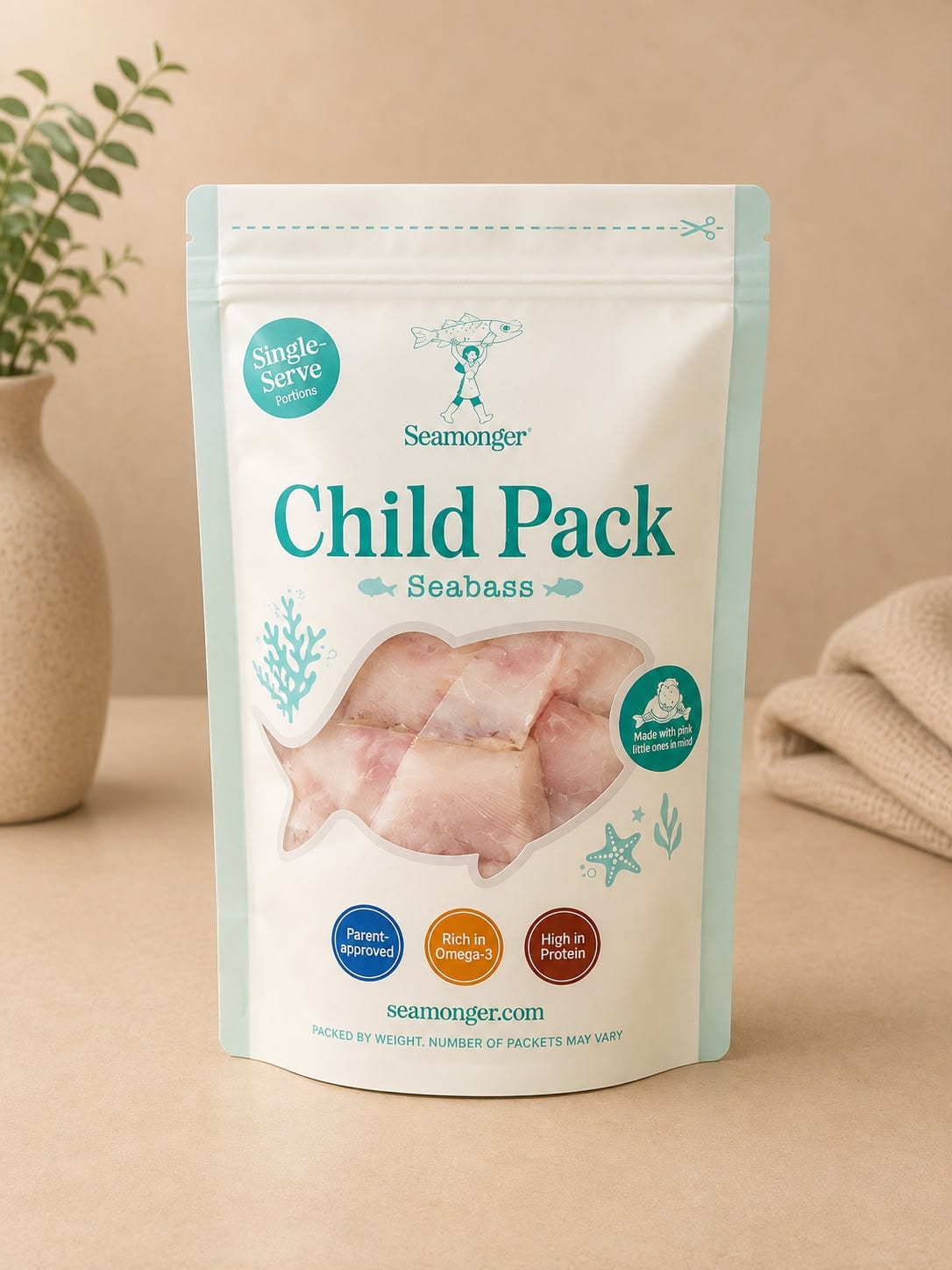 Asian Sea Bass Child Pack (500g)